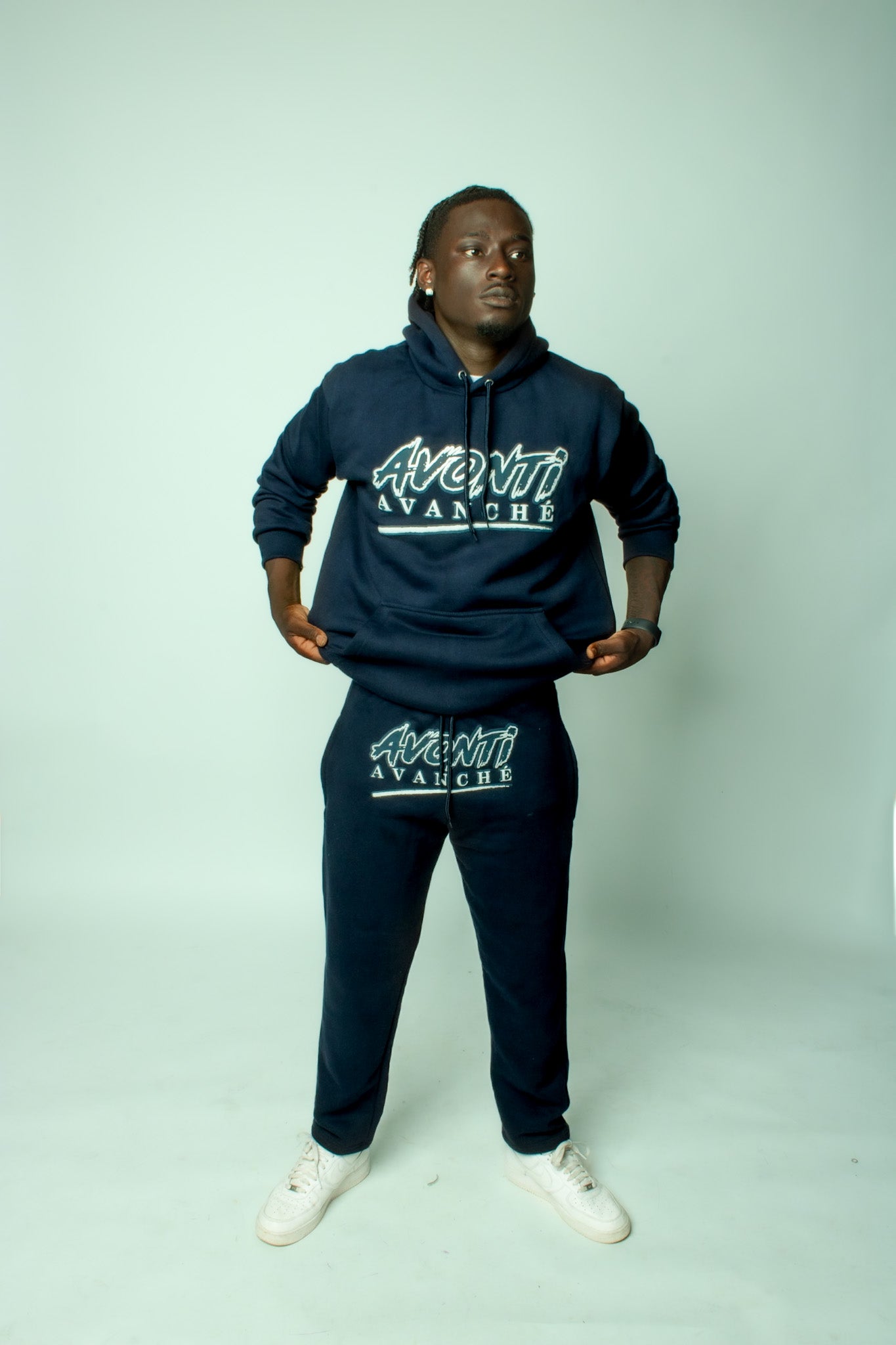 Avonti Perma Hoodie - Navy/White Men