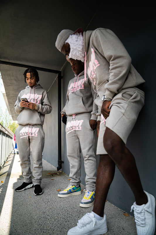 Avonti Perma - Pink / Grey Tracksuit Men